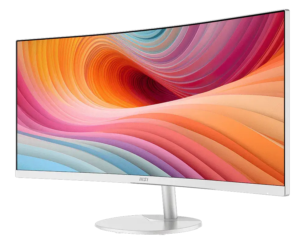 MSI Pro MP341CQW 34in Ultra-wide QHD VA 120Hz Curved Business Monitor - White by MSI