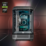 Thermaltake Citadel 300 Xtreme Desktop PC AMD Ryzen 7 7800X3D 32GB RAM RTX 5080 W11H - Tower 300 Black