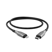 Cygnett Armoured Lightning to USB-C (2.0) Cable (1M) - Black