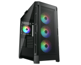 Cougar Airface Pro RGB BLACK Airflow Gaming Case. 4x ARGB Fans, 360mm, USB-C - Electronics > Electronics Accessories > Computer Components > Desktop Computer & Server Cases from Cougar