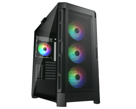 Cougar Airface Pro RGB BLACK Airflow Gaming Case. 4x ARGB Fans, 360mm, USB-C - Electronics > Electronics Accessories > Computer Components > Desktop Computer & Server Cases from Cougar