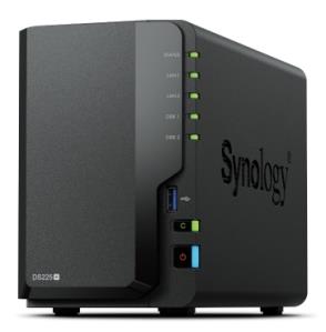 Synology DS225+ DiskStation 2 Bay NAS 3.5" Diskless, Intel Celeron CPU, 2GB RAM, 1x 2.5GbE, 1x 1GbE, 2x USB 3.2, Synology Drives Only