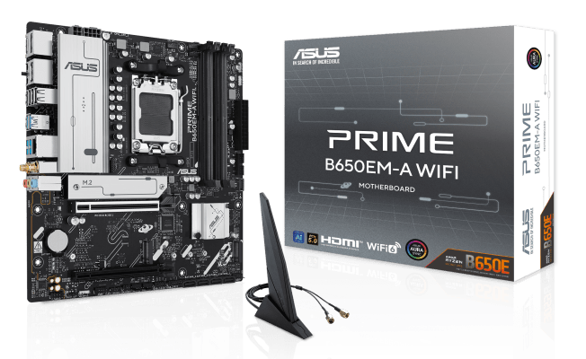 Asus Prime B650EM-A WIFI AM5 mATX Motherboard - IT Warehouse