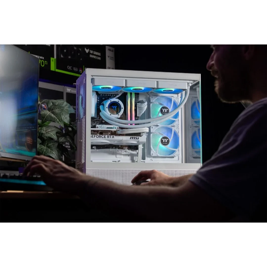 Thermaltake Horizon Pro V2 Intel i5 14600KF RTX 5070 2TB SSD 32GB RAM W11H Gaming Desktop PC - Snow Edition by Thermaltake