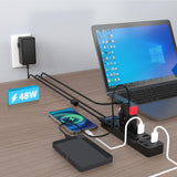 Simplecom CHU810 10-Port USB 3.0 Hub and Charger with Individual Switches