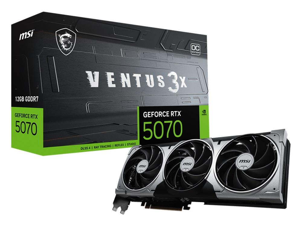 MSI GeForce RTX 5070 12G VENTUS 3X OC Graphics Card