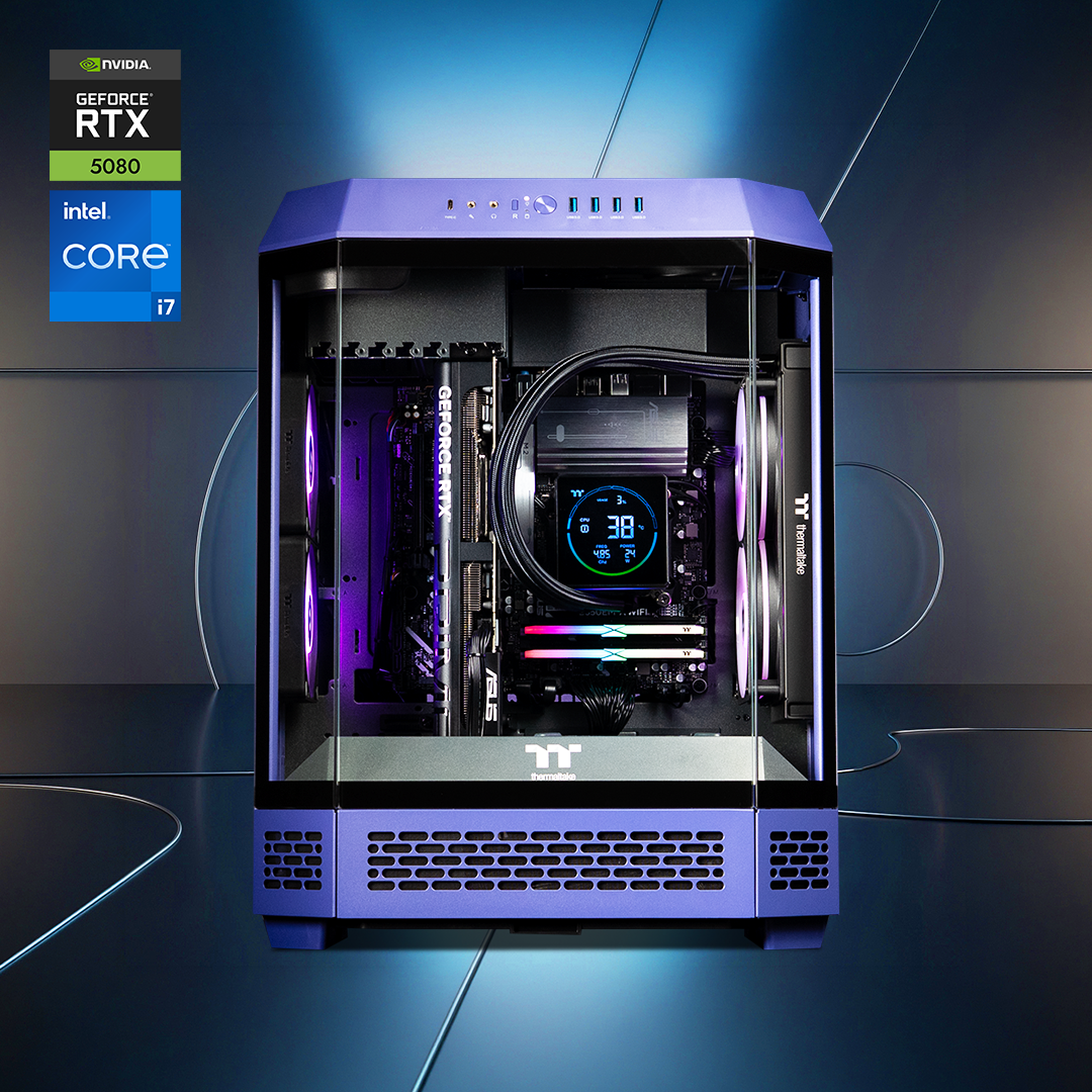 Thermaltake Citadel 600 Xtreme Desktop PC Intel Core i7-14700F 32GB RAM RTX 5080 W11H - Tower 600 Future Dusk