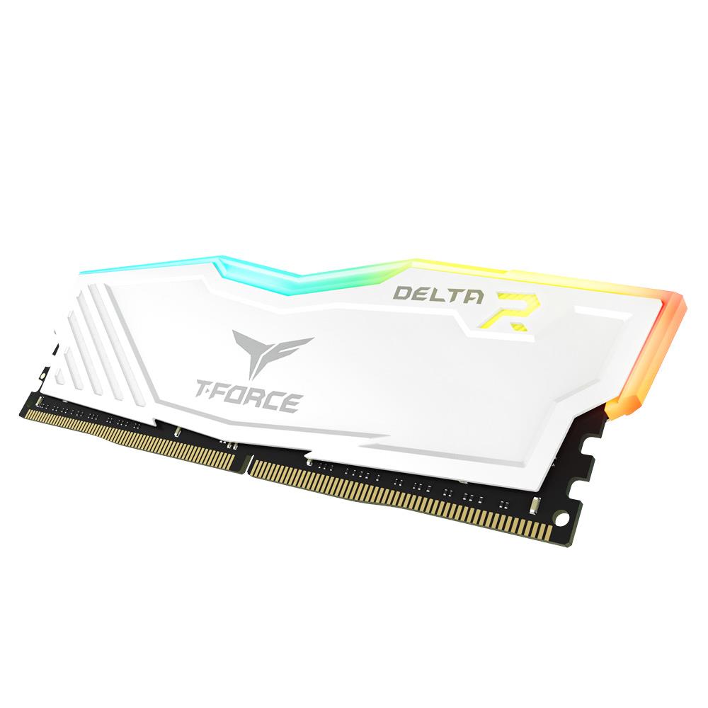 T-Force Delta 16GB (2x8GB) RGB DDR4 3200MHz Memory - White