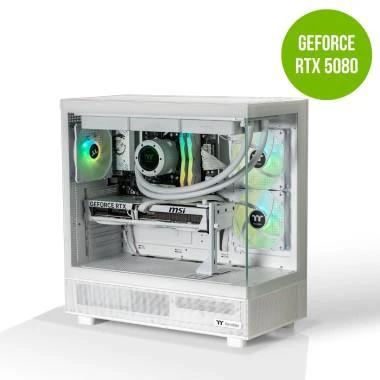 Thermaltake Horizon Xtreme V2 Ryzen 7 7800X3D RTX 5080 2TB SSD 32GB RAM W11H Gaming Desktop PC - Snow Edition by Thermaltake