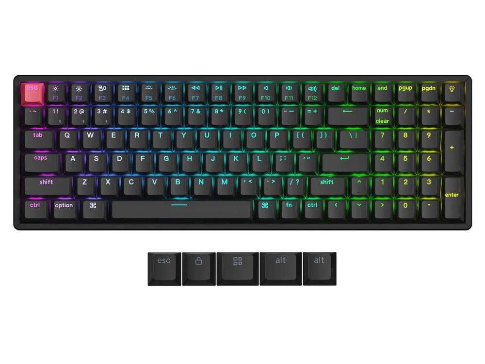 Keychron K4v3 QMK RGB Backlit Hot-Swap Wireless Mechanical Keyboard Aluminum Frame (Brown switch)