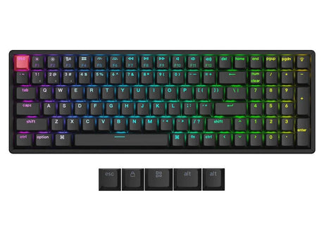 Keychron K4v3 QMK RGB Backlit Hot-Swap Wireless Mechanical Keyboard Aluminum Frame (Brown switch)