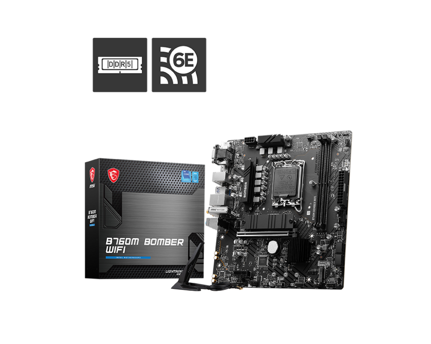 MSI B760M BOMBER WIFI Motherboard