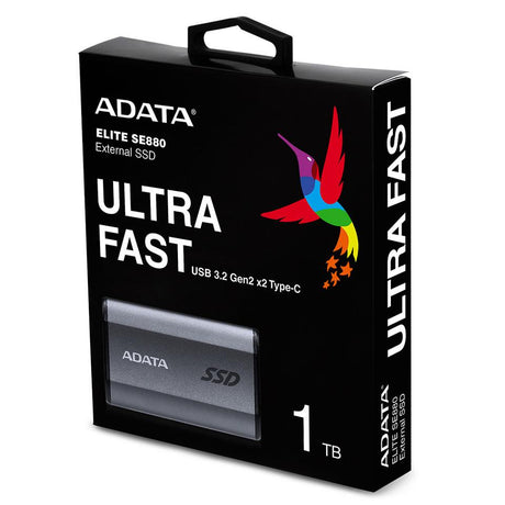 ADATA Elite SE880 1TB External Portable SSD - Electronics > Electronics Accessories > Computer Components > Storage Devices from Adata