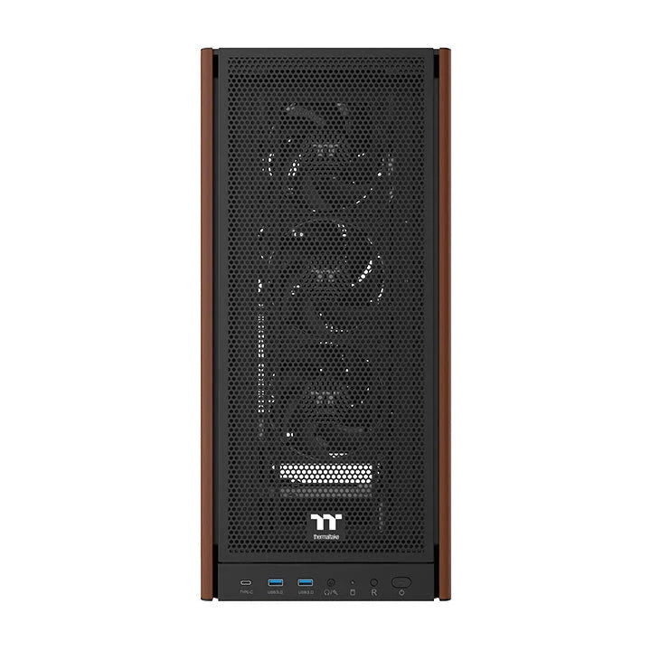 Thermaltake S370 WS Mesh Mid Tower Case Wood Edition Black by Thermaltake
