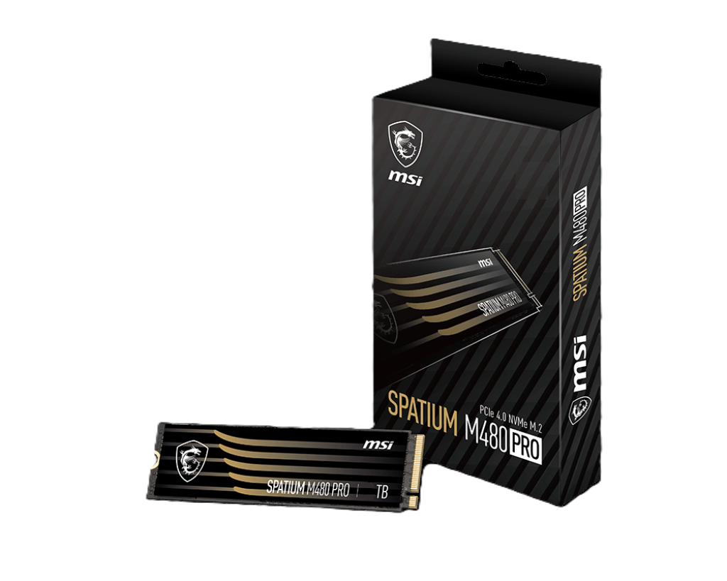 MSI Spatium 1TB M480 Pro M.2 NVMe Gen4 SSD