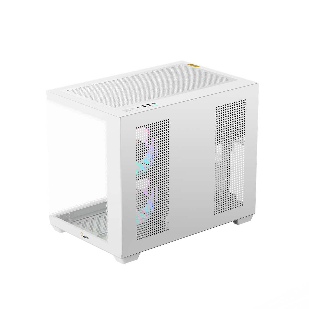 OCYPUS Gamma C54 WHITE mATX case with 3 Fans