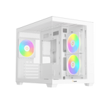 OCYPUS Gamma C54 WHITE mATX case with 3 Fans