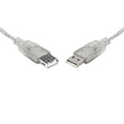 8Ware USB 2.0 Extension Cable 0.25m 25cm A to A Male to Female Transparent Metal Sheath Cable - Electronics > Electronics Accessories > Cables > Storage & Data Transfer Cables > USB Cables from 8ware