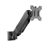 Brateck Slatwall Gas Spring Monitor Arm, Effortless Monitor Height Adjustment with Gas Spring, for 13"-27" Screen, Up to 6.5kg/Screen