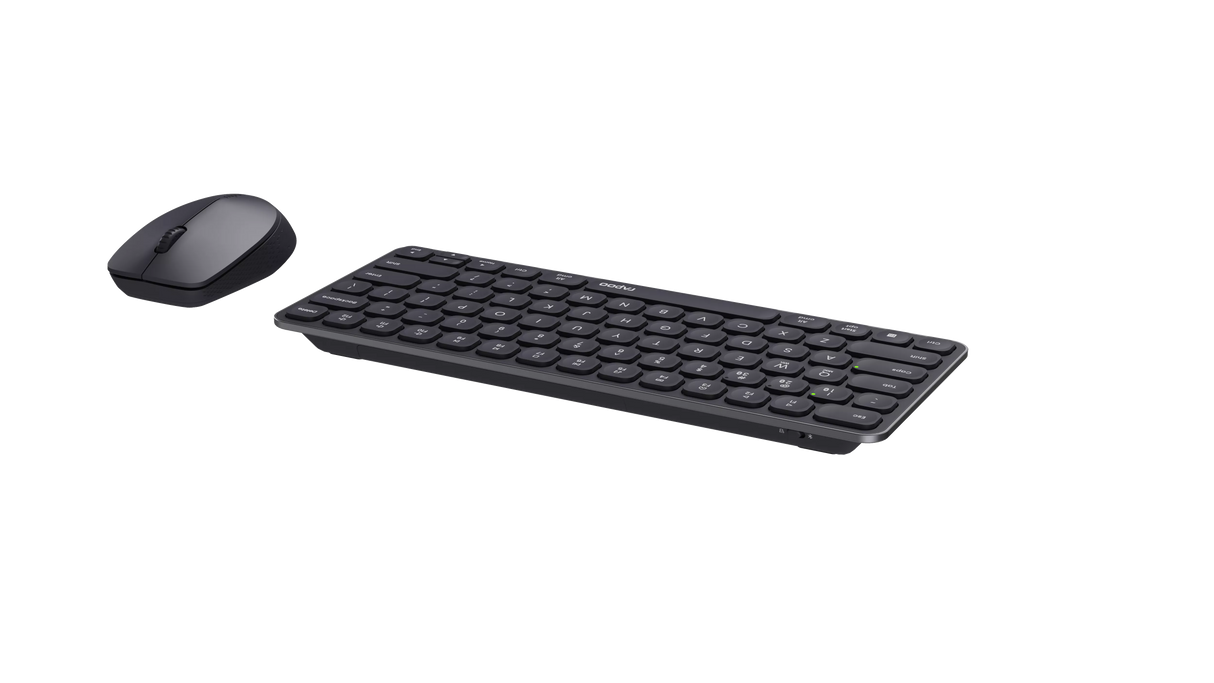 RAPOO X9010M Multi-mode Aluminium Base, Wireless Ultra-slim Combo Set