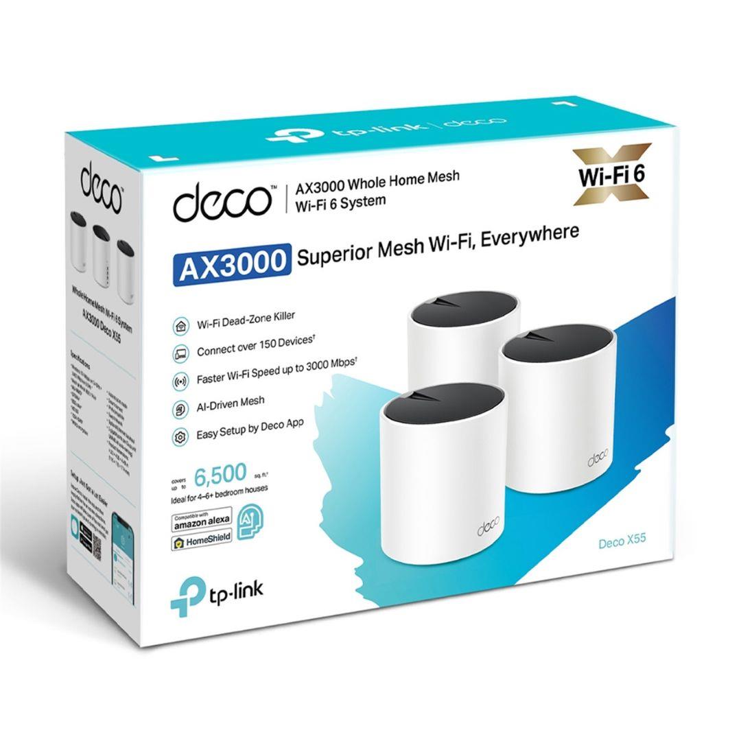 TP - Link Deco X55(3 - pack) AX3000 Whole Home Mesh WiFi 6 Router - IT Warehouse