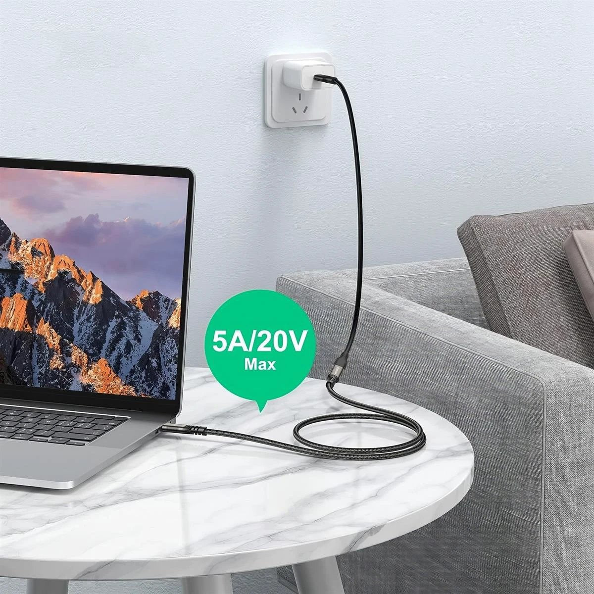 Simplecom CAU620 USB-C Male to Female Extension Cable USB 3.2 Gen2 PD 100W 20Gbps 2M by Simplecom