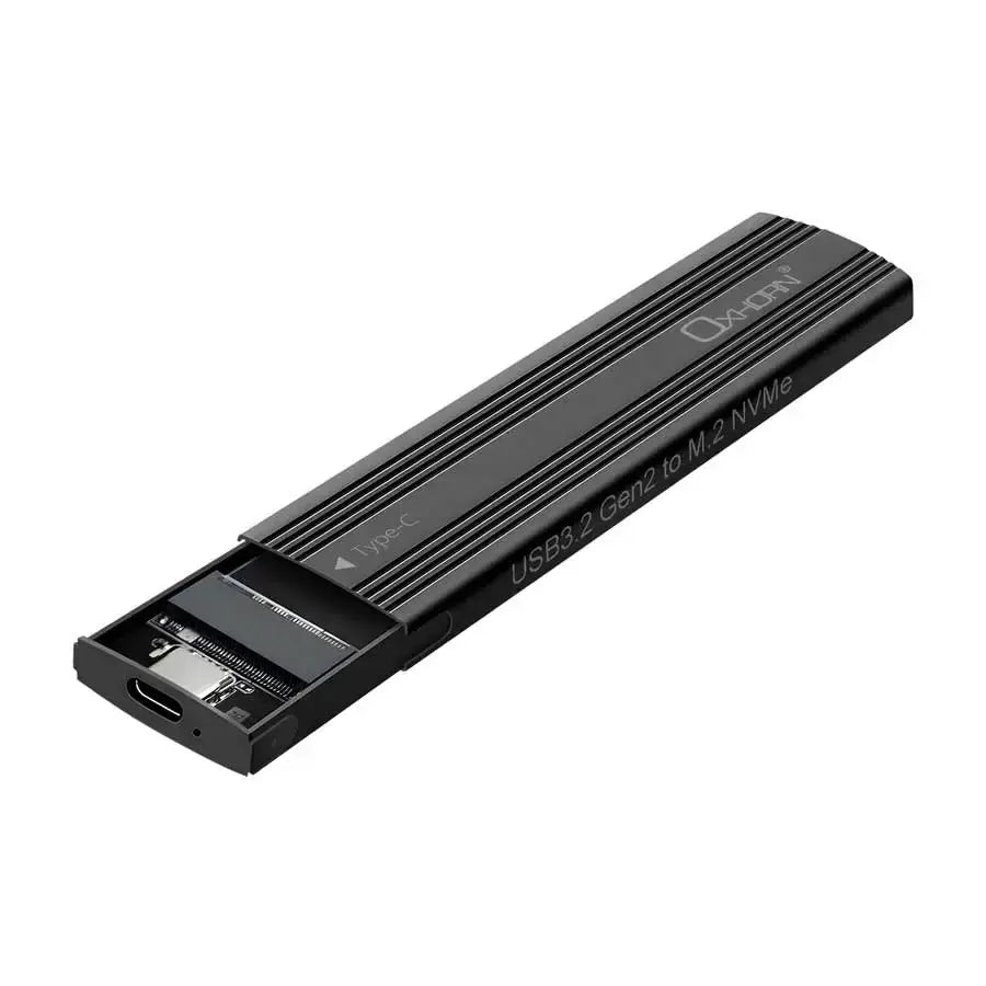 Oxhorn USB-C 3.2 Gen 2 M.2 NVMe SSD Enclosure Black by OXHORN
