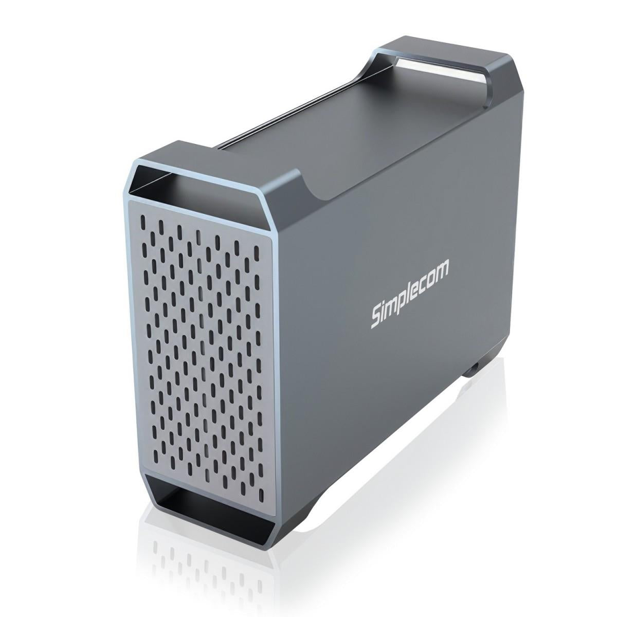 Simplecom SE482 SuperSpeed USB Dual Bay 3.5" SATA Hard Drive RAID Enclosure USB-C RAID 0/1