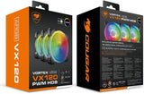 Cougar CF-VX12HB3-RGB VX120 3 PACK 120mm ARGB Case Fans - Electronics > Electronics Accessories > Computer Components > Computer System Cooling Parts from Cougar