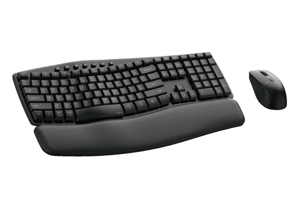 Fantech AERA ARCH Wireless Ergonomic Silent Keyboard and Mouse Combo with Wrist Rest by Fantech