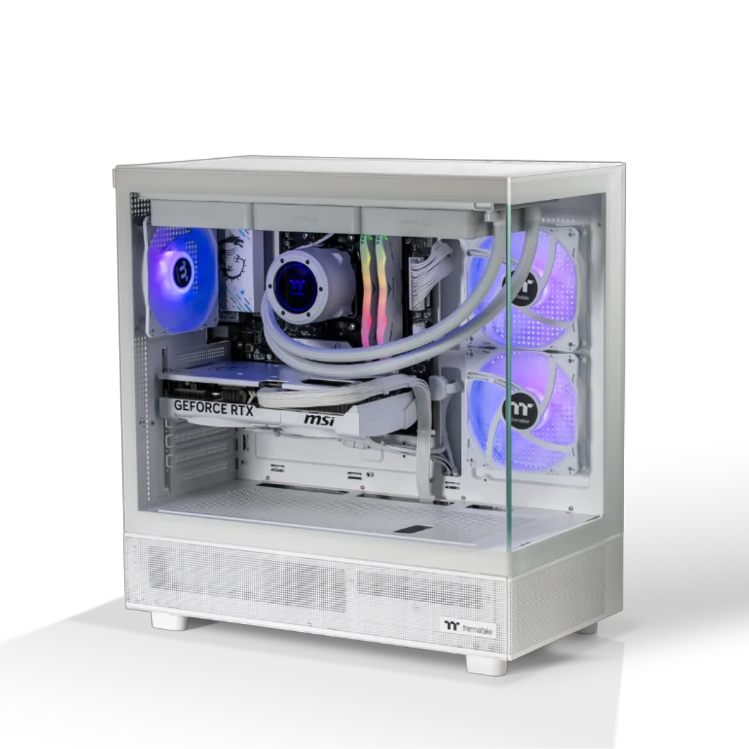 Thermaltake Horizon Pro V2 Intel i5 14600KF RTX 5070 2TB SSD 32GB RAM W11H Gaming Desktop PC - Snow Edition by Thermaltake
