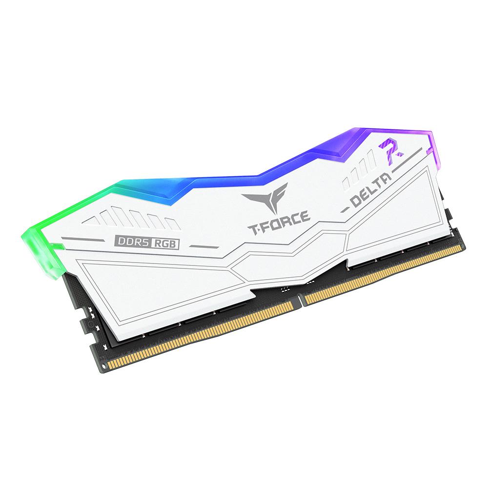 Team Group T-Force Delta RGB 32GB (2 x 16GB) 6000MHz CL38 DDR5 Desktop RAM - White