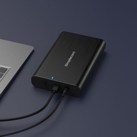Simplecom SE331 Aluminium 3.5'' SATA to USB-C External Hard Drive Enclosure USB 3.2 Gen1 5Gbps - Electronics > Electronics Accessories > Computer Components > Storage Devices > Hard Drive Accessories > Hard Drive Enclosures & Mounts from Simplecom