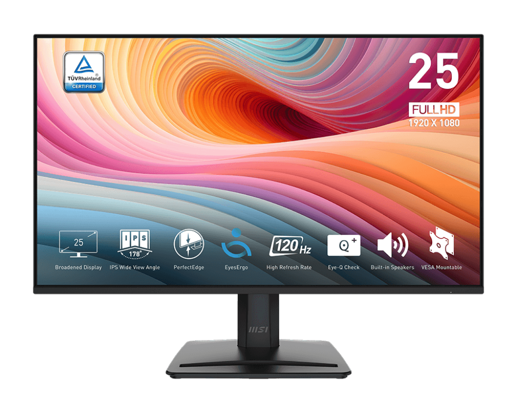 MSI PRO MP251 E2 24.5inch Speakers 120Hz FHD IPS Monitor