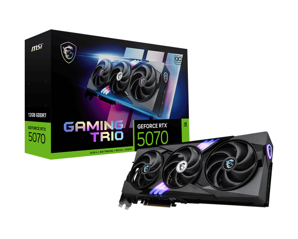 MSI  GeForce RTX 5070 12G GAMING TRIO OC Graphics Card