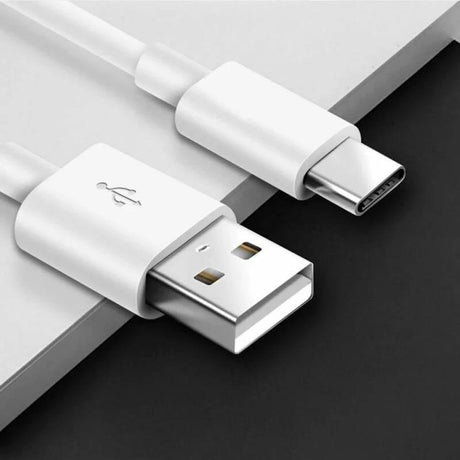 USP USB-C to USB-A Cable (2M) White - 3A, Durable, Fast Charge by USP