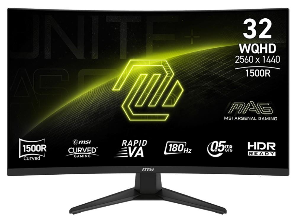 MSI MAG 321CQF E18 32" WQHD Rapid VA 180Hz Curved Gaming Monitor - Electronics > Video > Computer Monitors from MSI