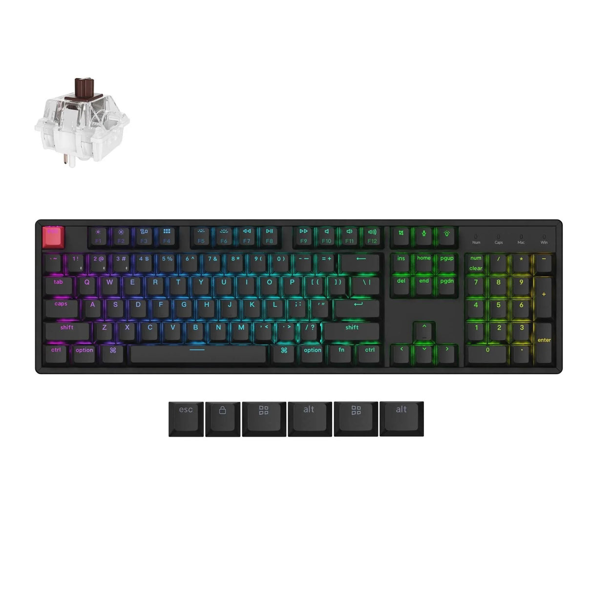 Keychron K10v2 k10x-j3 Wireless Mechanical Keyboard Brown Switch