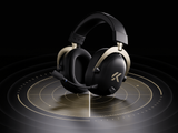 MCHOSE V9 Turbo+ Wireless RGB Gaming Headset with Magnetic Charging Station - Black Gold by MCHOSE