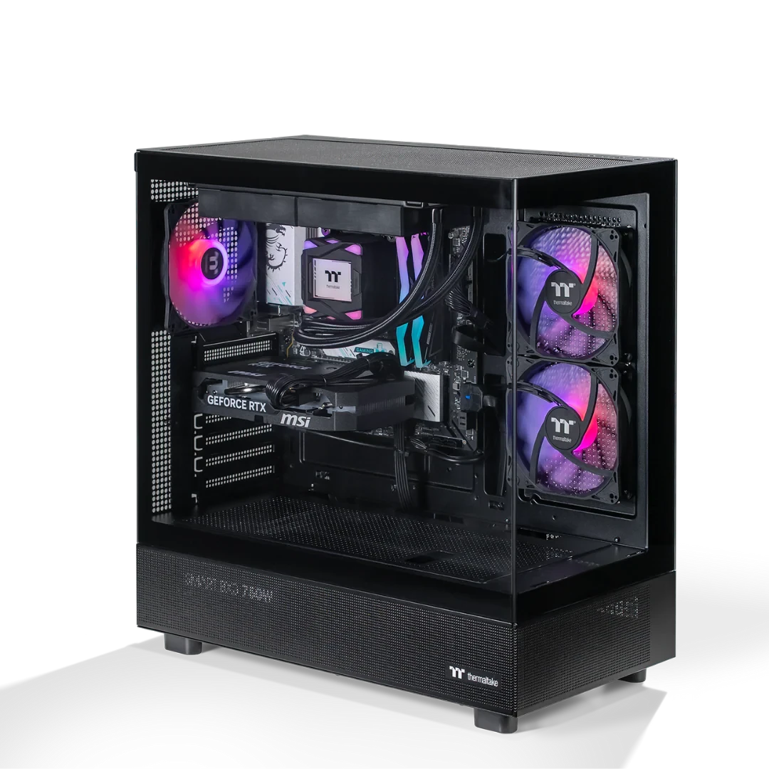 Thermaltake Horizon V2 Ryzen 5 7500F 32GB RTX 5060 1TB SSD 32GB RAM W11H Gaming Desktop PC - Black by Thermaltake