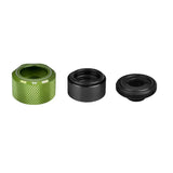 Thermaltake Pacific C-PRO Leak-Proof G1/4 PETG Tube 16mm OD Compression - Green (6-Pack Fittings) by Thermaltake