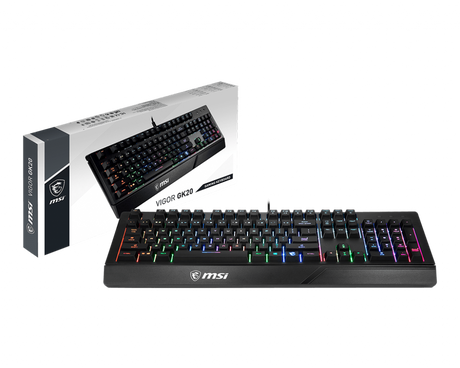 MSI Vigor GK20 RGB Gaming Keyboard - Electronics > Electronics Accessories > Computer Components > Input Devices > Keyboards from MSI