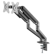 INFINITY Grey Dual Monitor Economical Spring-Assisted Monitor Arm