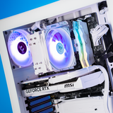 Thermaltake Infinity PRO V7 Desktop PC Intel Core i5-14600KF 32GB RAM RTX 5070 Windows - V350 Snow Edition