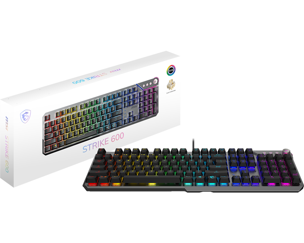 MSI Strike 600 SILENT RGB Mechanical Gaming Keyboard
