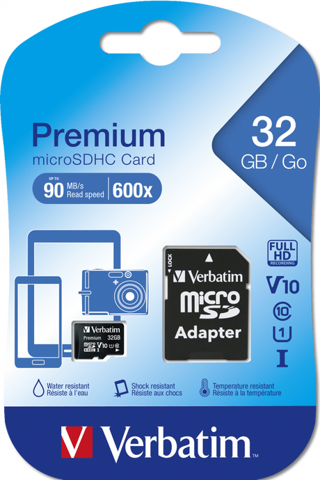 Verbatim Premium 32GB microSDXC Memory Card by Verbatim