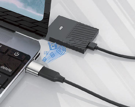 Astrotek USB-C to USB-A Type C Female to Type-A Male OTG Adapter 480Mhz For Laptop, Wall Chargers,Phone Sliver