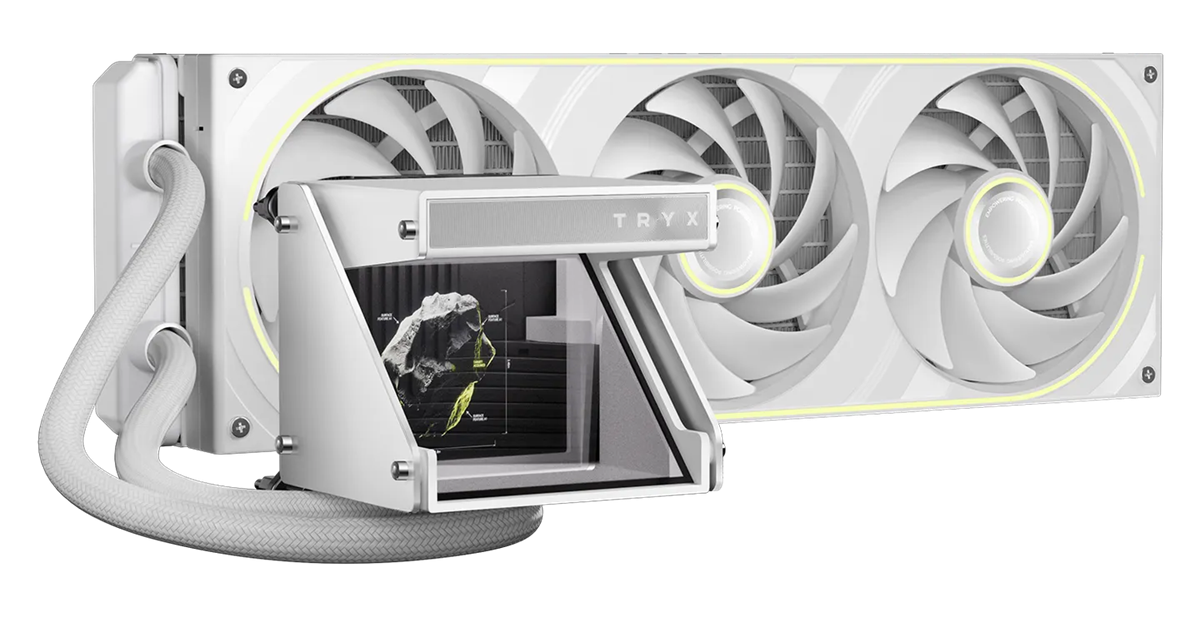 TRYX HOLO ARGB 360mm AIO Liquid Cooler - White