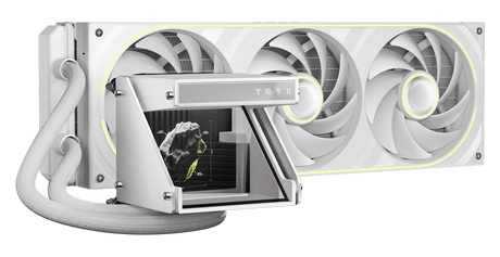 TRYX HOLO ARGB 360mm AIO Liquid Cooler - White by TRYX