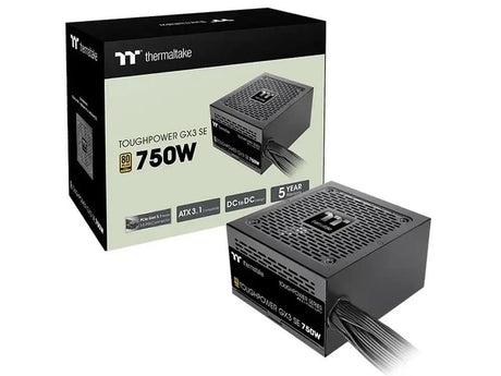 Thermaltake Toughpower GX3 SE 750W 80+ Gold ATX 3.1 PCIe Gen 5.1 Power Supply by Thermaltake